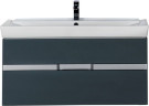 Тумба с раковиной Aquanet Виго 120 сине-серый