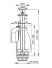 A08A Сливной механизм с двойной кнопкой