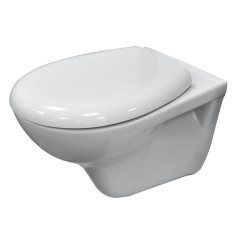 Унитаз подвесной Kale OPTIMUM 350х400х515 безободковый с сиденьем без микролифта, белый