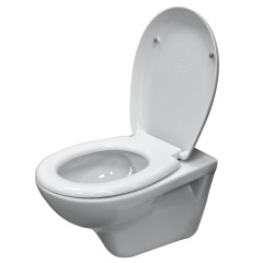 Унитаз подвесной Kale OPTIMUM 350х400х515 безободковый с сиденьем без микролифта, белый