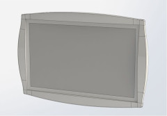 Зеркало Aquanet Виктория 120 черный/золото