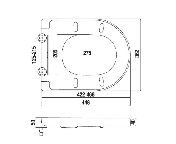 Сиденье для унитаза AM PM Inspire C507852WH