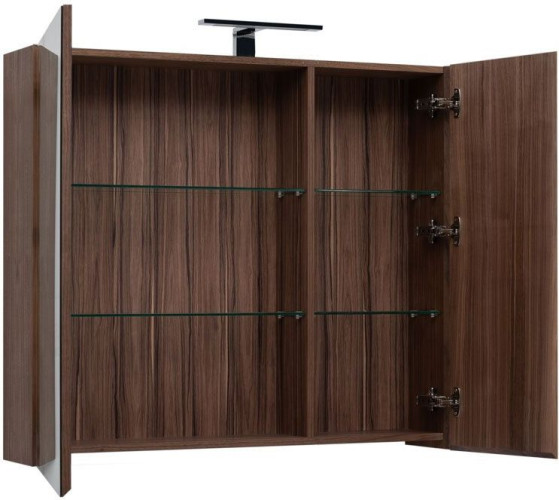 Зеркало-шкаф Aquanet Нью-Йорк 100 орех