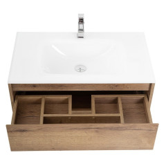 База под раковину подвесная BelBagno KRAFT-900-2C-SO-RGB Rovere Galifax Bianco