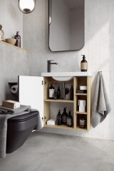 Подвесная тумба 60 см Aqwella ALB0106LDD+ALB0706GRМ