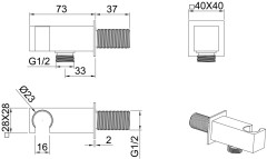 Шланговое подключение для душа Allen Brau Infinity 5.21017-31