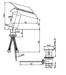 Смеситель для раковины Paini Morgana 73CR211