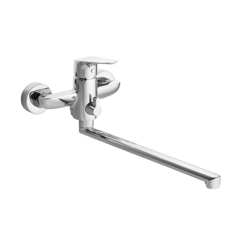 Смеситель Santek Форт для ванны длинный излив, с аксессуарами, хром (WH5A12004C001)