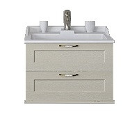 Тумба под раковину AQUATON Леон 65 подвесная, дуб бежевый (1A187001LBPR0)