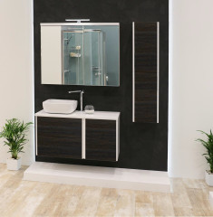 Модуль для тумбы AQUATON Брук 40 с корзиной, дуб темный (1A202203BCDF0)