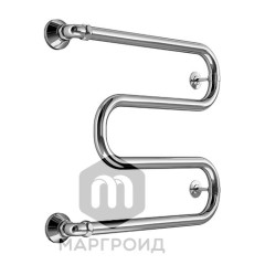 Полотенцесушитель водяной Маргроид Вид 37 форма М-образная 60х40, цвет Хром (B37 (3/4") 60*40)