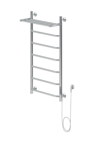 Полотенцесушитель электрический Aquanet Fiona 100х50 Тэн справа, с полкой