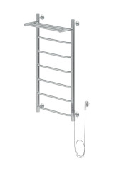 Полотенцесушитель электрический Aquanet Fiona 100х50 Тэн справа, с полкой