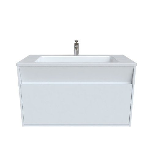 Тумба с умывальником IDDIS подвесная с ящиками белая Esper 100 см (ESP10W0i95K)