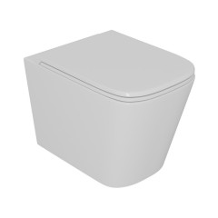 Комплект унитаза с инсталяцией и клавишей смыва D&amp;K Quadro DS1511605, белый