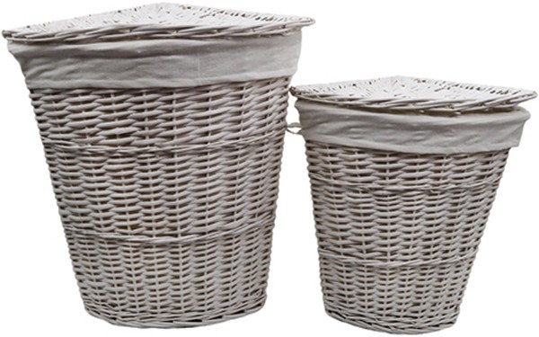 Корзина для белья WasserKRAFT Vils 31x31x45 WB-560-M с крышкой