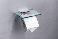 Держатель туалетной бумаги с полкой RUSH Edge (ED77131)