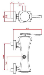 Смеситель Gattoni Icarus 4327