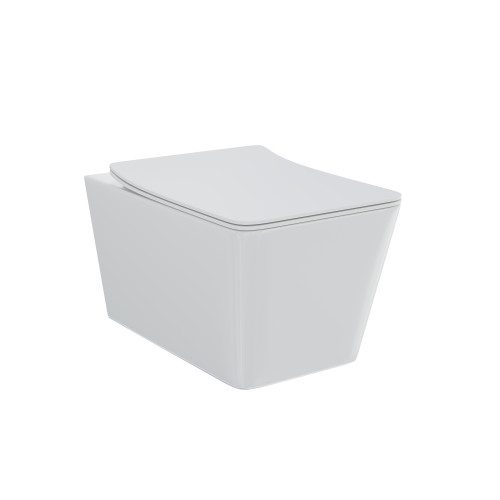 Унитаз подвесной безободковый Creto Logan L2 белый - (крышка а комплекте) 1002-001-L2W