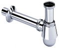 Сифон для раковины Viega для смесителя с донным клапаном, бутылочный, хром (100674)