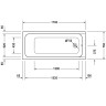 Ванна акриловая Duravit D-Code 1700x750мм белая (700100000000000)