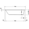 Ванна акриловая Duravit D-Code 1700x750мм белая (700100000000000)