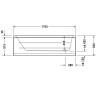 Ванна акриловая Duravit D-Code 1700x750мм белая (700100000000000)