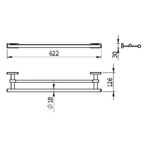 Полотенцедержатель Langberger Alster 10902A двойной