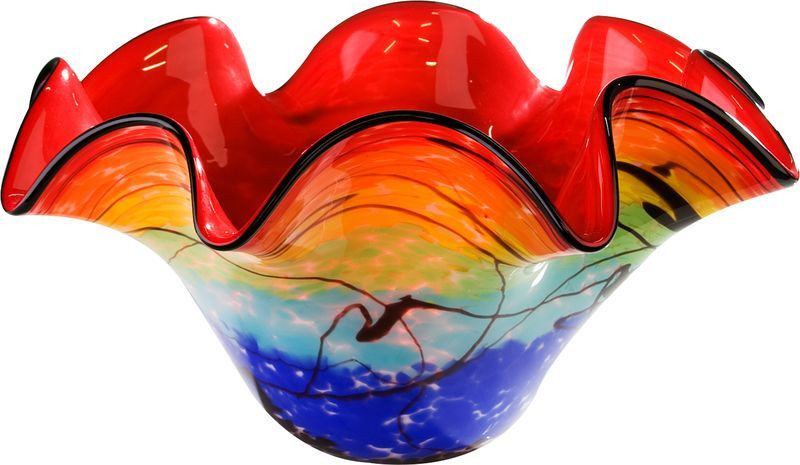 Casablanca, стеклянная чаша "Радуга", цвет мультиколор