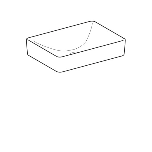 Раковина мебельная Geberit VariForm 55х40х15.8, фаянс, цвет Белый (500.779.01.2)