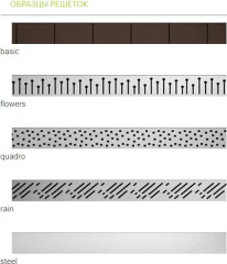 Линейный трап для душа Radaway RadаDrain 75 для плитки 8-12 мм