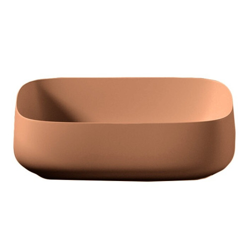 Раковина Artceram Cognac Quadro 560*410*155 отверстия для смесителя-отсутствуют Orange cameo