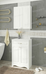 Шкаф навесной Francesca Империя 60 белый (2дв.)