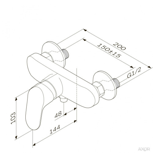Смеситель для душа AM PM Like F8020016