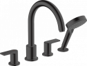 Смеситель на борт ванны Hansgrohe Vernis Shape, матовый чёрный (71459670)