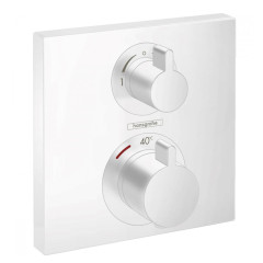 Hansgrohe Ecostat Square 15714700 Термостат для 2 потребителей, белый матовый