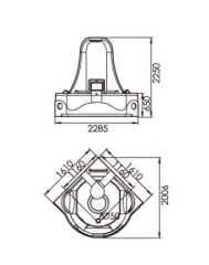 Акриловая ванна Gemy G9070 K 170х170