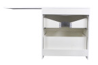 Тумба напольная Style Line Даллас 140, 2 ящика, Люкс белая, PLUS