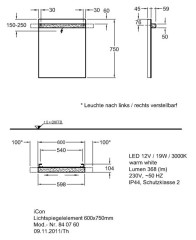 Зеркало Keramag iCon 60x75x5 840760000