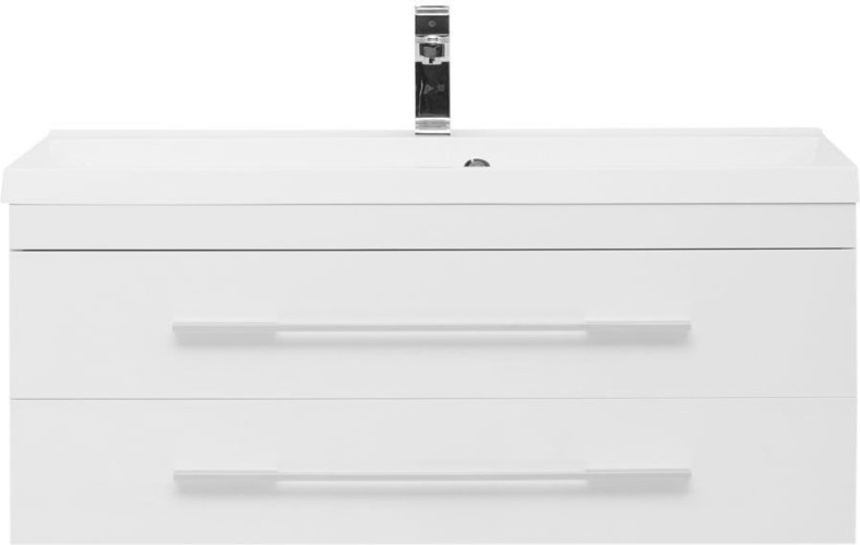 Тумба с раковиной Aquanet Нота NEW 100 белый