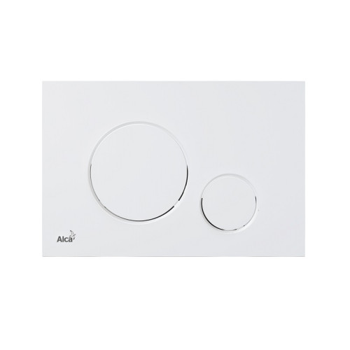 Кнопка смыва alcadrain 25х3.6х17 для инсталляции, пластик, цвет Белый (M676)