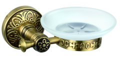 Sanibano Nilo, настенная стеклянная мыльница, цвет бронза