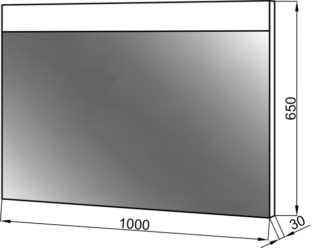 Зеркало в ванную Ceruttispa Эмилия 100 LED