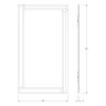 Зеркало настенное c зеркальным обрамлением Style EVOFORM 50х90 см, BY 0803