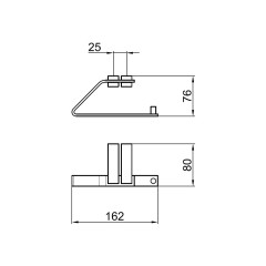 Держатель для туалетной бумаги Webert Wolo WO500801015, хром