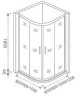 Душевой уголок Good Door Jazze R-90 90x90