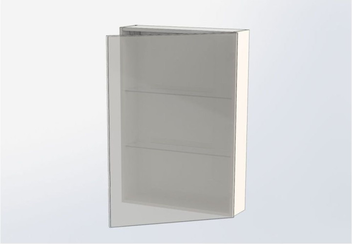 Зеркало-шкаф Aquanet Эвора 60 бежевый