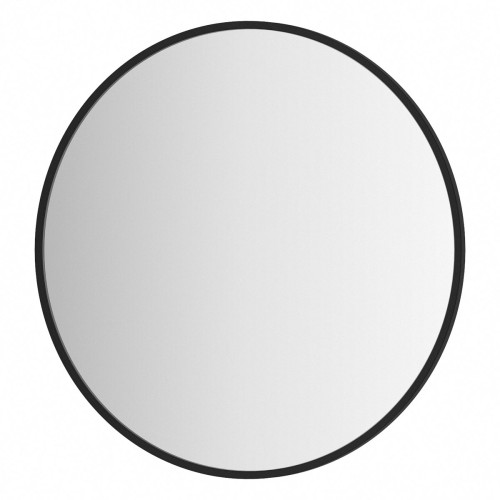 Зеркало настенное EVOFORM в багетной раме чёрный, D50 см, BY 7501