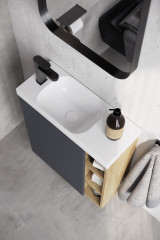 Подвесная тумба 60 см Aqwella ALB0106LLS+ALB0706GRМ