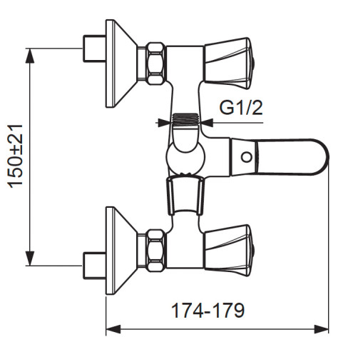 VIDIMA LIFE BA361AA Смеситель для ванны/душа